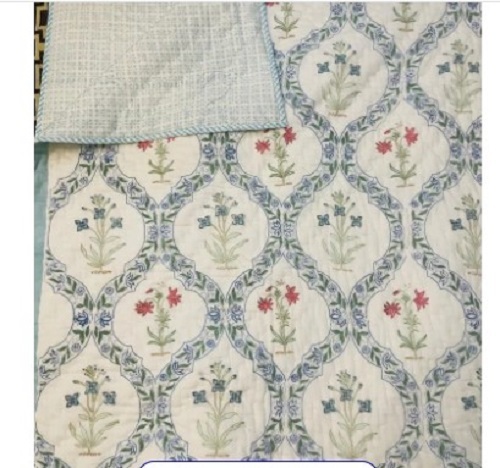 Printed Jaipuri Cotton Razai - Full Size Cotton, Printed | Lightweight, Winter Thickness, Night-Long Comfort