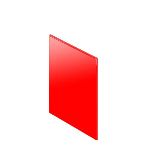 Red Cast Acrylic Sheet - Acrylic, 4x8 ft, 1.8-2.4mm, Glossy Finish | Multicolor, Custom Size, Industrial Use