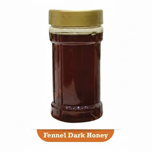 Saunf Honey Dark Honey - A Grade, 12 Months Shelf Life | Pure Dark Saunf, Naturally Thick, No Added Sugar