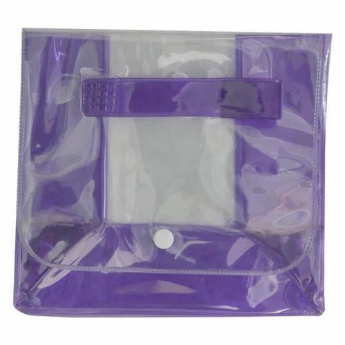 Transparent Pvc Button Pouch