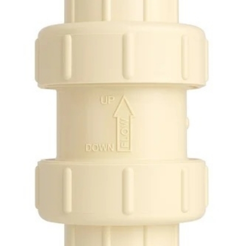 Upvc Nrv Valve - Plastic, Light Yellowish | Corrosion Resistant, Leak Proof, Chemical Resistant, Durable, Easy Installation