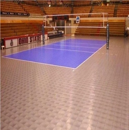Volleyball Flooring Services - Color: Blue