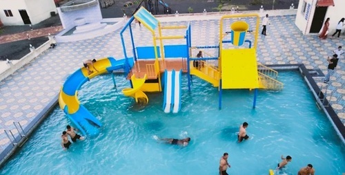 Water Park Slide - ABS Material, 3 Slides, Multiple Colors | Durable, Fine Finished, Matte Surface