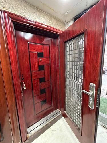 Wooden Finish Stainless Steel Door