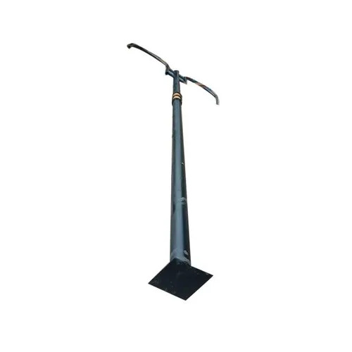 3m Dual Arm Decorative Garden Light Pole - Mild Steel, 3m, Black, Powder Coated | Rustproof, Outdoor Use