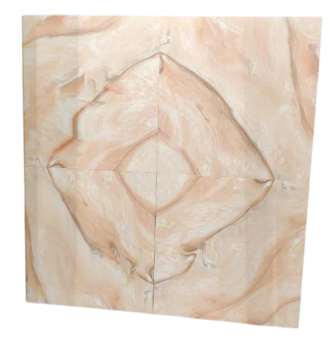 Brown Ceramic Floor Tiles - 2x2 Feet, Square, Polished Finish | Durable, Non-Slip, Fine Finished Designer Pattern