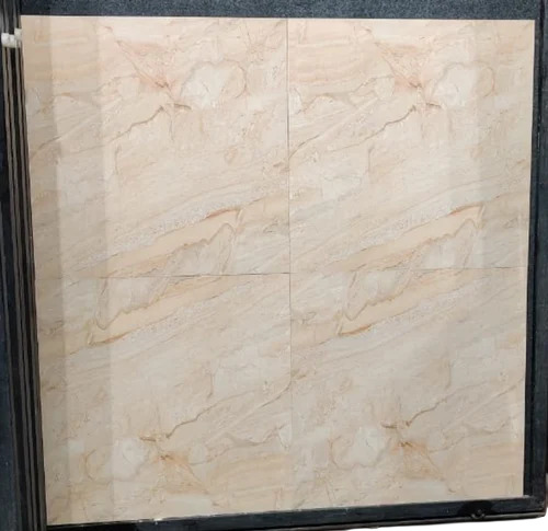 Ceramic Floor Tiles - Ceramic 2x2 Feet Brown, Polished Finish, Non-slip Durable Square Tiles