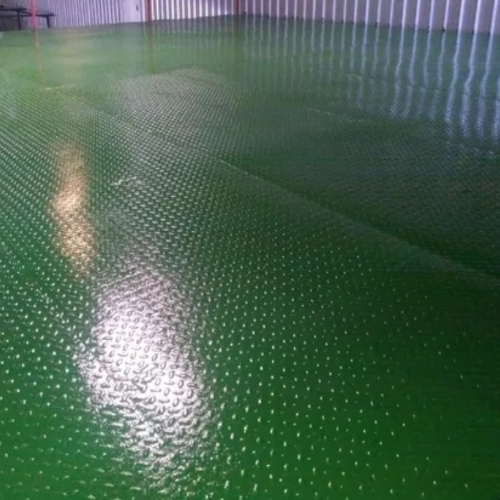 Epoxy Floor Paint - Green, Chemical Resistant, Abrasion Resistant, Glossy Finish | Heavy Duty, Easy Cleaning, Moisture Resistant