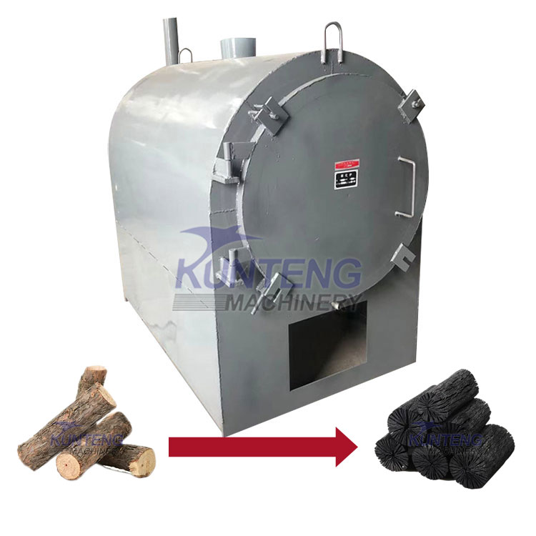Horizontal Biomass Bamboo Rice Husk Carbonization Kiln Furnace - Application: Wood