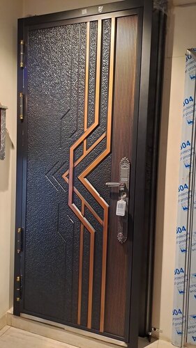 Luxury Single Door - Steel Standard Brown | Rust Proof, Durable, Exterior Residential Entry Swing Door