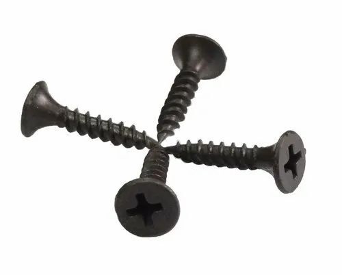 Ms Drywall Screw - Standard Size, Black, Corrosion Protected | Durable, Industrial Use, New in Box
