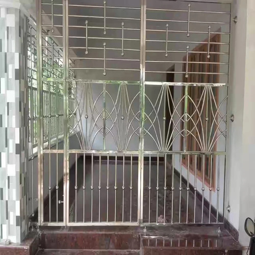 Rust Proof Stainless Steel Gate - Stainless Steel, Customized Size, Silver | Swing, Rectangular, Handmade, Durable