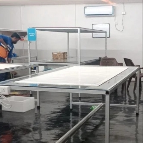 Solar panel manufacturing unit