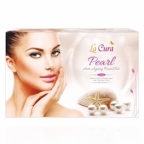 Anti Ageing Pearl Facial Kit - Packed in Carton Boxes, Store Cool Dry Place | Anti-Wrinkles, Skin Brightening