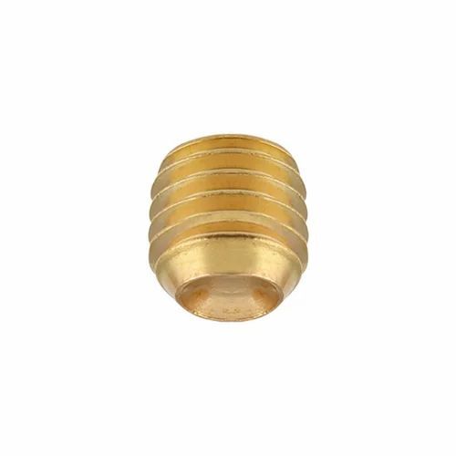 Brass Grub Screws - Brass, Standard Size, Golden | Corrosion Protection, Round Head, Industrial Use
