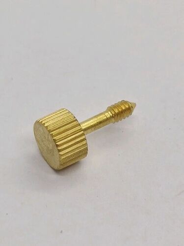 Brass Knurling Screw - Brass, Standard Size, Golden | Corrosion Protection, Durable, Industrial Use