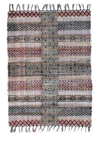Cotton Chindi Rug - Cotton, Rectangle, Multi Color | Anti Slip, Washable, Quick Drying, Stain Resistant