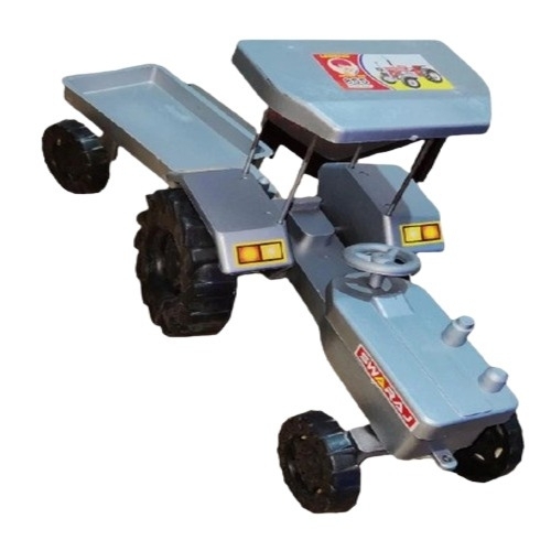 Kids Tractor Toy - Plastic Grey | Realistic Design Lightweight Child Friendly Easy Handling Bright Colors