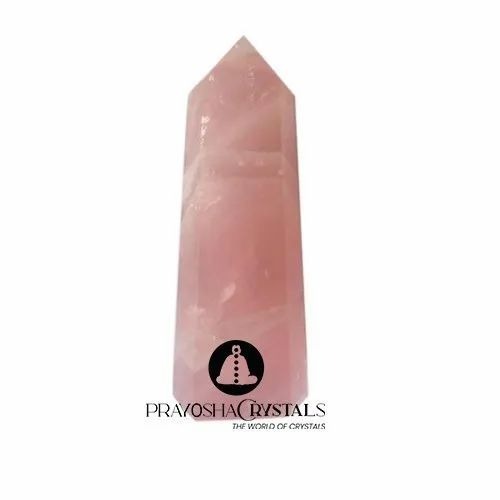 Prayosha Crystals Rose Quartz Wand