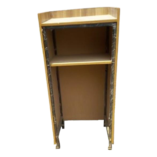 Wooden School Podium - Wood, Standard Size, Brown | Durable, Easy to Clean, Eco-Friendly, Termite Free