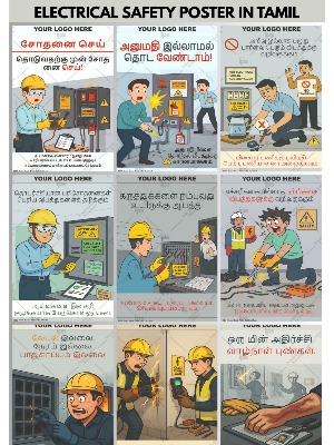 Electrical Safety Posters - Coating Type: Lamination