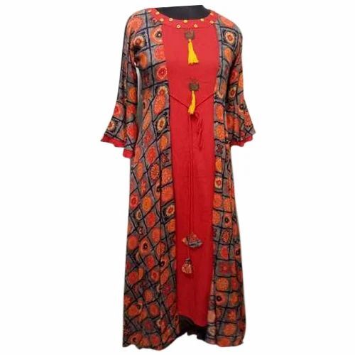 Ladies 3/4th Sleeve Designer Kurti