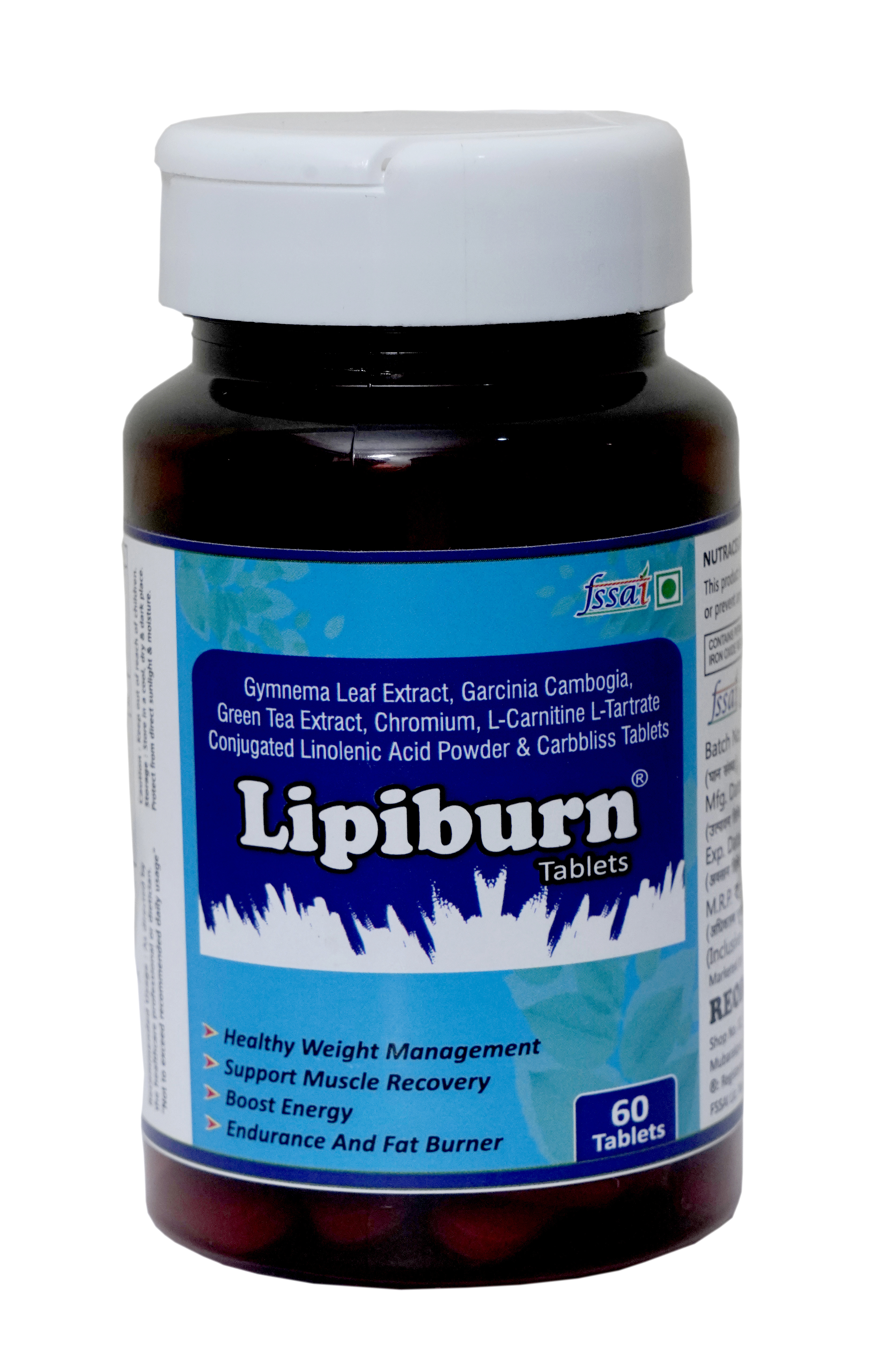Lipiburn Fat Burner Tablets - Best Before: 18 Months