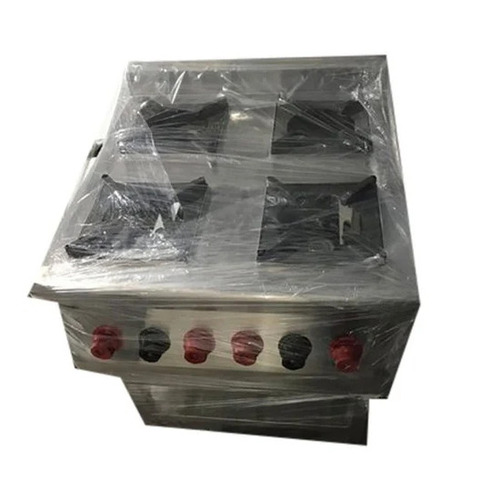 Stainless Steel LPG Four Burner Range