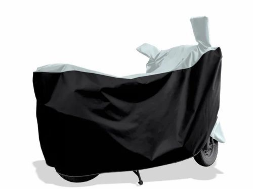 White And Black Two Wheeler Cover
