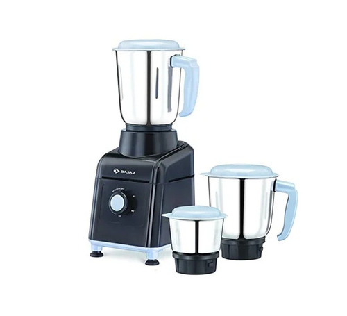 Bajaj GX 3501 500 Watts Mixer Grinder - Metal & Plastic, 1.2 Litre, White-Blue-Black, 3 Speed Control
