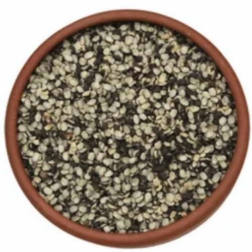 Black Split Gram - Sun Dried Black Oval Shape | Food Grade Cooking Use Nutritious