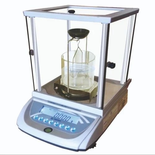 Density Digital Weighing Balance - Metal Plastic White Grey Polished Finish | Electric Driven Digital Display