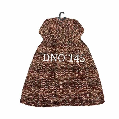 Designer Printed Rayon Kurti - 3/4th Sleeve, Regular Fit | Breathable, Anti UV, Quick Dry, Comfortable Fit