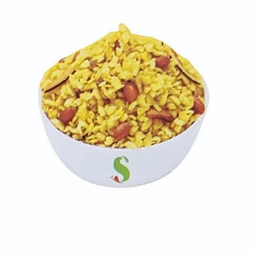 Gujarati Jain Chivda Namkeen - 500 Grams, Regular Size | Tasty, Digestive, Salty Spicy, Crunchy Texture