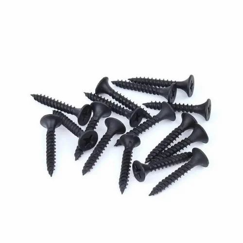 Gypsum Board Screw - Rust Proof Black, Standard Size | Corrosion Protection, Durable, Industrial Use