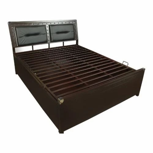 MS Frame Double Bed - MS Material, Rectangular, Black | Crack Resistant, Termite Resistance, Durable, Eco-Friendly, Rust Free