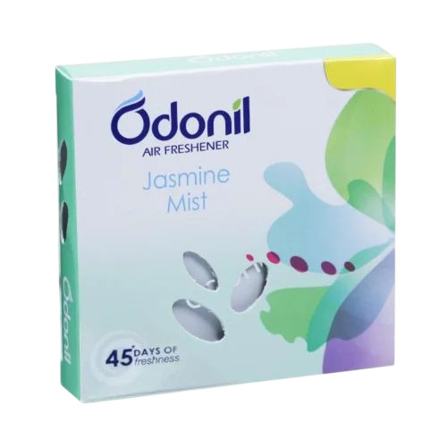 Odonil Air Freshener - Jasmine Mist, Multiple Colors, Standard Size | Manual Function, Durable, Fine Finished, 1 Year Shelf Life