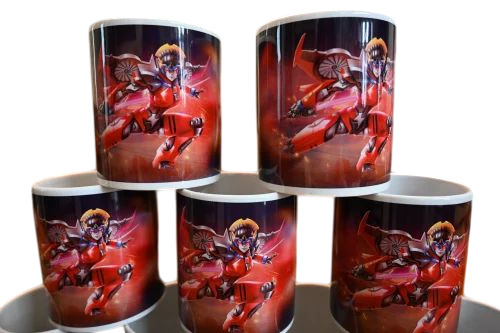 Printed Coffee Mug - Porcelain Ceramic, 400 ml, Multicolor | Printed Design, Polished Finish, Durable