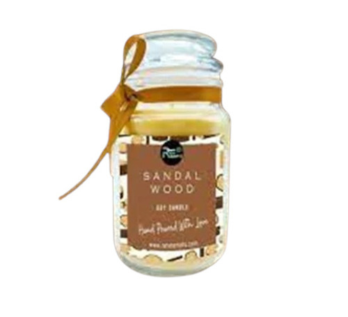 Vanilla And Sandalwood Soy Wax Cookie Jar Candle - Soy Wax, 200g, Multicolor | Scented, Easy To Use, Round Shape, Home Decoration