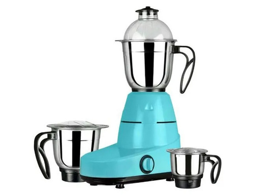 3 Jar Electric Mixer Grinder - Stainless Steel, 750W, Green Silver Black | Shock Proof, Automatic Shut-Off, 220V