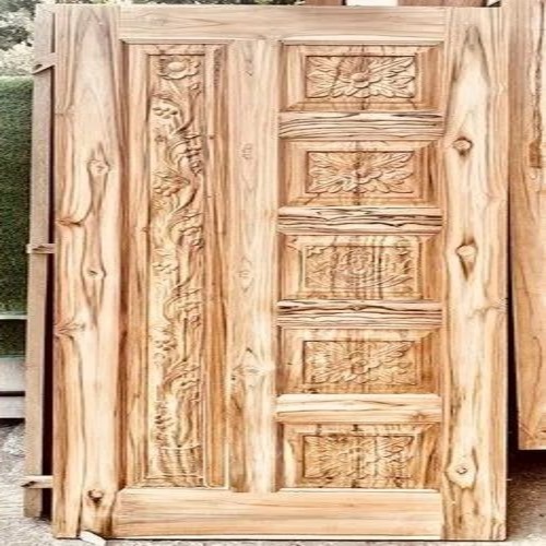 3d Designing Door - Solid Wood, Polished, Hinged, Water Resistant | Multicolor Cafe Doors, Powder Coated Finish, Custom Size