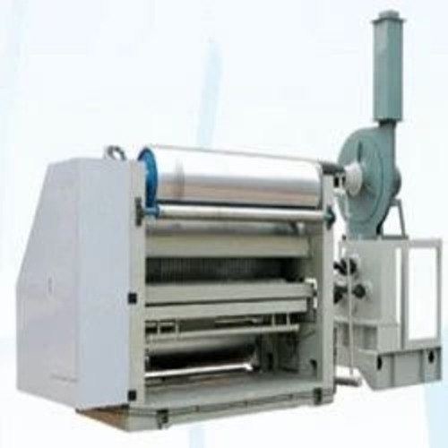 Fingerless Type Single Facer Corrugating Machine - Steel, Silver, 80 m/min Semi-Automatic | Manual Grade