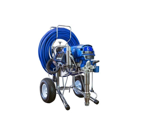 Graco Mark X Airless Painting Machine - Blue Silver, 240 Volt | Semi-Automatic Control, Electric Power, Industrial Texture Unit