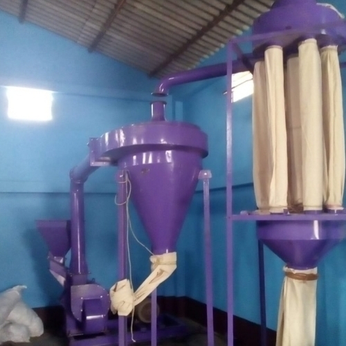 Mild Steel 15 HP Fan Filter Type Pulverizer, For Industrial
