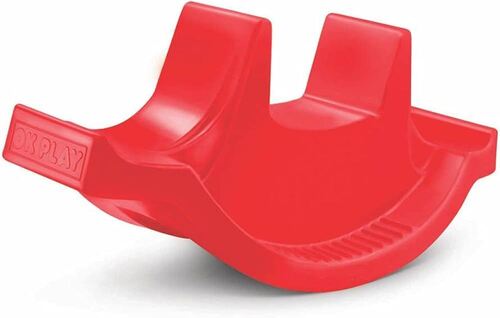 Ok Play 3 Way Baby Rocker - Plastic Standard Size, Red | Age 2-8 Years, Eco Friendly, Durable