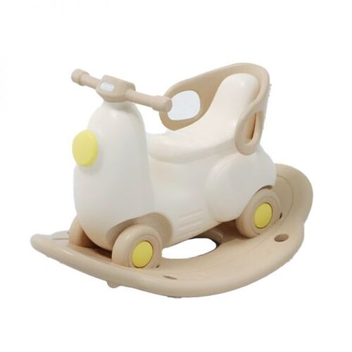 Ok Play Classic Scooter Rocker Combo Baby Rocker - Plastic, Standard Size, White | Eco Friendly, Durable, Age 2-6 Years