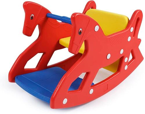 Ok Play Roxy 2 In 1 Baby Rockers - Plastic, Standard Size, Red | Eco Friendly, Durable, For Ages 2-4 Years