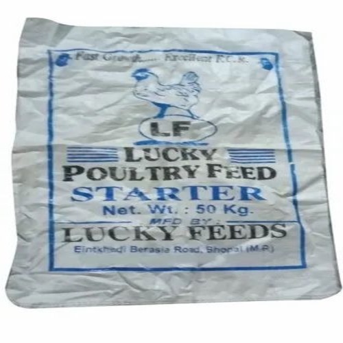 Printed Packaging Woven Sack Bag - Plastic, 35 kg Capacity, Multicolor | Reusable, Custom Size