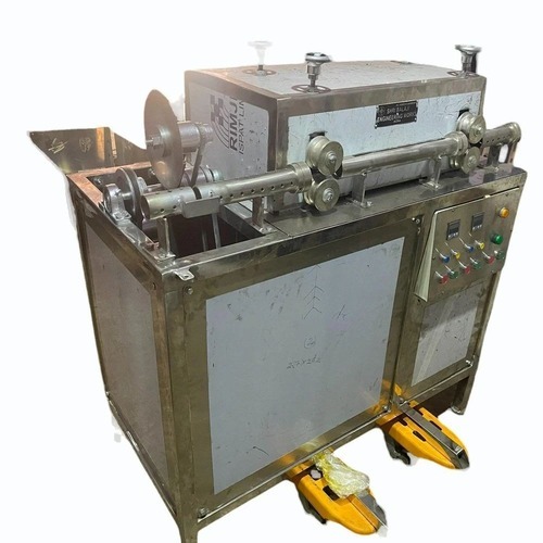 Rice Puff Roaster - Steel Custom Size Silver | Automatic 200 Kg/Hr Capacity Industrial Automation