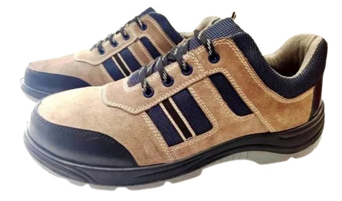 Sporty Safety Shoes - Leather, Various Sizes, Black and Brown | Water, Oil, Chemical, Heat Resistant, Steel Toe, EVA Insole